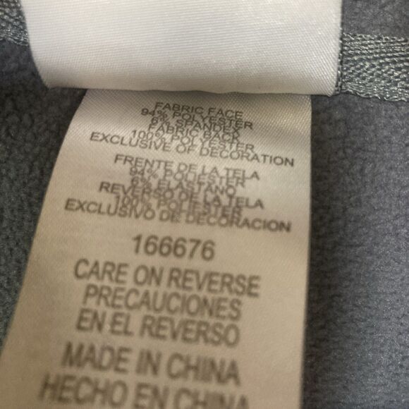 NHL Full Zip Softshell Coyotes Front Back Embroidered Track Jacket Size S Grey - Picture 3 of 10